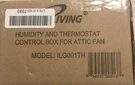 Iliving ILG-001TH Humidity And Thermostat Control Box For Attic Fan. Fixed Price $49.00.