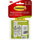 *1-PACK* 3M Command Damage-free Picture Hanging Strip White Medium/small 17203ES. Fixed Price $9.99.