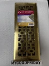Truaire C166-VPB 04X12(DUCT Opening Measurements) Decorative Floor Grille 4-INCH. Fixed Price $29.99.