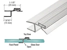 Polycarbonate Strike And Door H-jamb With Vinyl Insert 180 Degree For 1/2" Gla. Fixed Price $28.31.