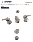 Kingston Brass KB6328NDL Nuvofusion Bidet Faucet, Brushed Nickel. Fixed Price $99.99.
