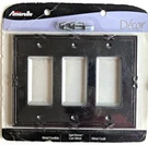 Amerelle Aged Bronze Switch Triple Rocker Wall Plate. Fixed Price $10.00.