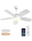 42 Black Ceiling Fan W/ Light & Remote, Dimmable Led, Quiet For Bedroom Home. Fixed Price $45.00.