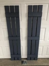 Ply Gem 12 In. X 59 Polypropylene 3-BOARD Open & Batten Shutters Pair. Fixed Price $50.00.