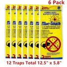 12 6 Pack Blue Touch Sticky Mouse Traps, Glue Board Professional. Fixed Price $19.99.