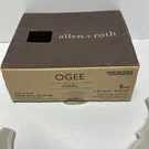 Box Of 5 Allen + Roth Pearl Glazed Glossy Ceramic Arabesque Wall Tile 6". Fixed Price $29.99.