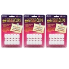Stikkiworks Stikkiclips Adhesive Clips, White, 30 Per Pack, Packs (90 Total). Fixed Price $42.90.