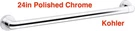 Kohler Kumin 24" Grab Bar, Support Polished Chrome, K-24550-CP. Fixed Price $48.95.