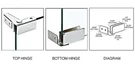 Crl GDH86CH Chrome Recess Mount Glass Door Hinge Pair. Fixed Price $12.14.