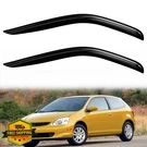 Dimflux 2PC Window Visors For 2001-2005 Honda Civic Coupe Tape Guards. Fixed Price $45.88.