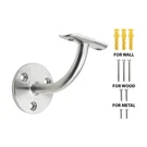 Stainless Steel 316 Grade Wall Mount Handrail Bracket Railing 2" Od Round Tube. Fixed Price $22.99.