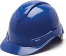 Pyramex Ridgeline Cap Style Hard Hat, Vented, 4-POINT Ratchet Suspension, Blue. Fixed Price $18.71.