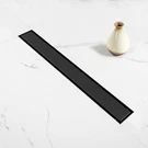 Elefloom Linear Shower Drain, 18 Inch Black (no Base),. Fixed Price $63.90.