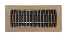Tru Aire 4 In. H X 12 1-WAY Powder Coat Brown Abs Plastic Floor Diffuser. Fixed Price $12.95.