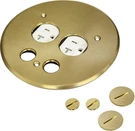Enerlites 705519-C Screw Cap Floor Box Cover, 5.50" Diameter, 20A Tamper Bras. Fixed Price $50.00.