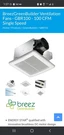 Delta Breezgreenbuilder GBR100LED Cfm Exhaust Bath Fan With Light. Fixed Price $39.99.
