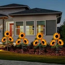 2X Sunflower Garden 3-HEAD Waterproof Landscape Lights,solar. Fixed Price $139.99.