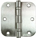 Emtek 94033 3.5"X3.5" Ball Bearing 5/8" Rd Cr Mortise Hinge Pair Satin Nickel. Fixed Price $13.12.