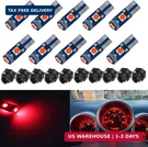 Blyilyb 10-PACK Red T5 2721 37 Wedge Led Bulb PC74 Twist Sockets Replacement. Fixed Price $16.52.