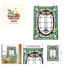 Dancing Style Stained Glass Window Hangings Panels 17" X 22" Fine Handicr.... Fixed Price $194.99.