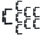 32 Pk (16 Pair) Qcaa Blind Shutter Hinge Wood Frame & Brick Steel 2-1/8" Offset. Fixed Price $129.99.
