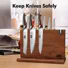 Hoshanho Knife Block Double-sided Magnetic Wooden Holder Storage. Fixed Price $74.99.