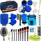 Autodeco Car Detailing Brush Set, Kit, 32PCS, 007BLUE. Fixed Price $58.54.