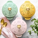 Staub Enameled Cast Iron Floral Petite French Oven, 1/2-QT-A15. Fixed Price $100.00.