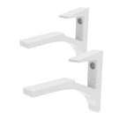 Brixwell White Aluminum Shelf Bracket For 5/8"- 3/4" Glass, 12" Depth, Pack Of. Fixed Price $17.12.