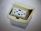 Leviton Pop-up Floor Box With Dual Type 3.6AMP Usb Charger 20 Outlet Brass. Fixed Price $37.95.