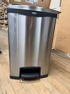 Rubbermaid Stainless Steel Step-on Container Black Slim Jim 50L/13G 1901992 New. Fixed Price $149.99.