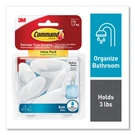 Command? Medium Bath Hooks Value Pack, Plastic, White, 3 Lb Capacity, 6. Fixed Price $17.07.