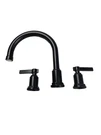 Signature Hardware Greyfield Roman Tub Filler Faucet Deck Mounted Matte Black. Fixed Price $79.99.