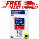 Wincup Foam Drink Cups 18 Series, White, Oz., 1000 Ct With Free Shipping Us. Fixed Price $42.40.