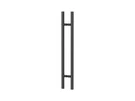 Commercial Ladder Pull 24" Overall 12" Center To Matte Black. Fixed Price $107.40.