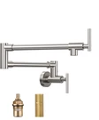 Ralanda Pot Filler, Black Faucet Wall Mount,folding Brushed Nickel. Fixed Price $49.99.