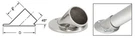 Crl HR15AFPS Polished Stainless 45 Degree Angle Flange For 1-1/2" Tubing. Fixed Price $31.12.