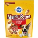 Pedigree Dry Dog Treats Marrobone Real Beef Flavor, 6 Lb. Bag. Fixed Price $21.49.