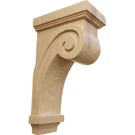 Ekena Millwork COR03X05X09SCCH Scroll Wood Corbels 1/4W 5D 9H Cherry. Fixed Price $54.21.