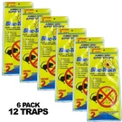 12 6 Pack Blue Touch Sticky Mouse Traps, Glue Board Professional. Fixed Price $18.99.