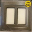 Somerset 2-GANG Screwless Decora Style Wall Plate Brushed Nickel 662659. Fixed Price $14.59.