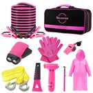 Bhluuiyer Car Emergency Kit, Pink Roadside With Jumper. Fixed Price $46.36.