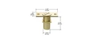 Crl Brass Dust Proof Keeper With Locking Option, Durable Hardware Accessory. Fixed Price $18.11.
