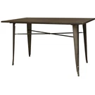 Amerihome BTABLE30 Loft Rustic Gunmetal Dining With Wood Top. Fixed Price $344.29.
