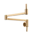 Wowow Pot Filler Folding Faucet Brass Wall Mount Brushed Go.... Fixed Price $118.82.