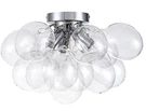 Goyeel Modern Artistic 3-LIGHT Flush Mount Ceiling With Clear Glass. Fixed Price $120.00.
