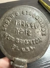 Antique Mid 1800S Logan & Strobridge No. 12 Cast Iron Sad Ice Shaver. Fixed Price $29.99.