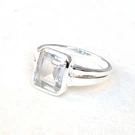 Natural Clear Quartz Ring 925 Sterling Silver Crystal Size 9-CR025. Fixed Price $28.95.