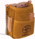 Durable Leather 5-POCKET Tool Pouch With Chain Tape & Belt Connection. Fixed Price $99.99.