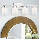 Kudos Chrome Vanity Light, 4-LIGHT Bathroom Fixtures. Fixed Price $80.99.